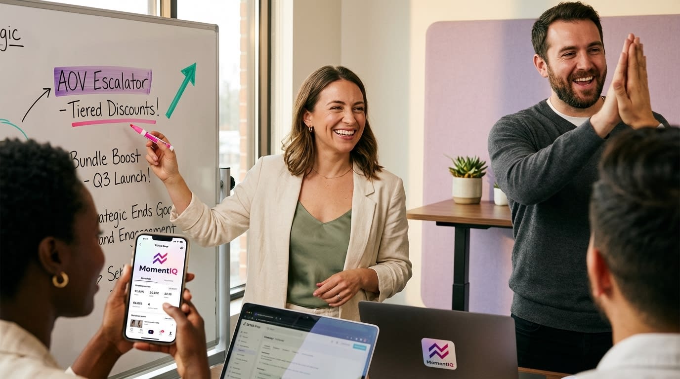 MomentIQ strategists planning an innovative TikTok Shop promotion calendar