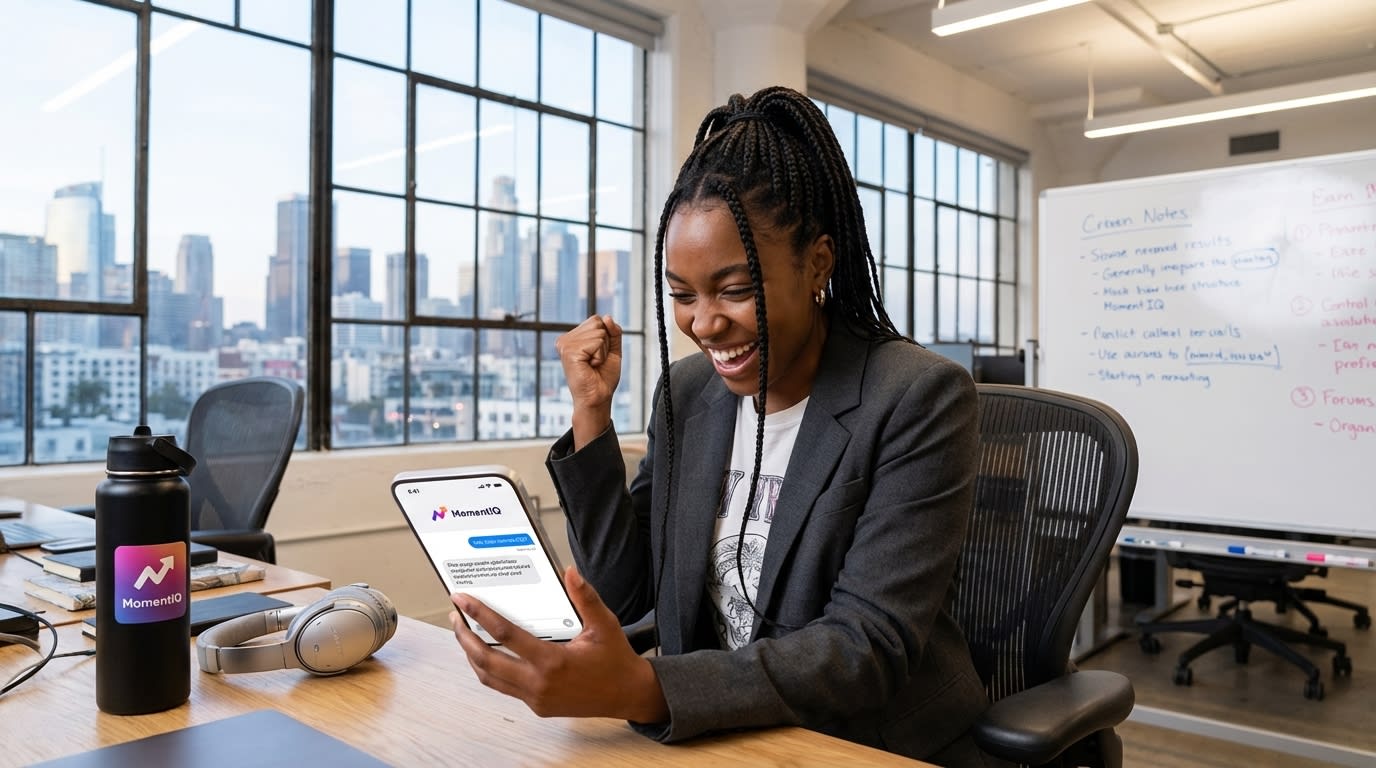 Delighted TikTok Shop creator reading a clear, value-driven brand outreach message