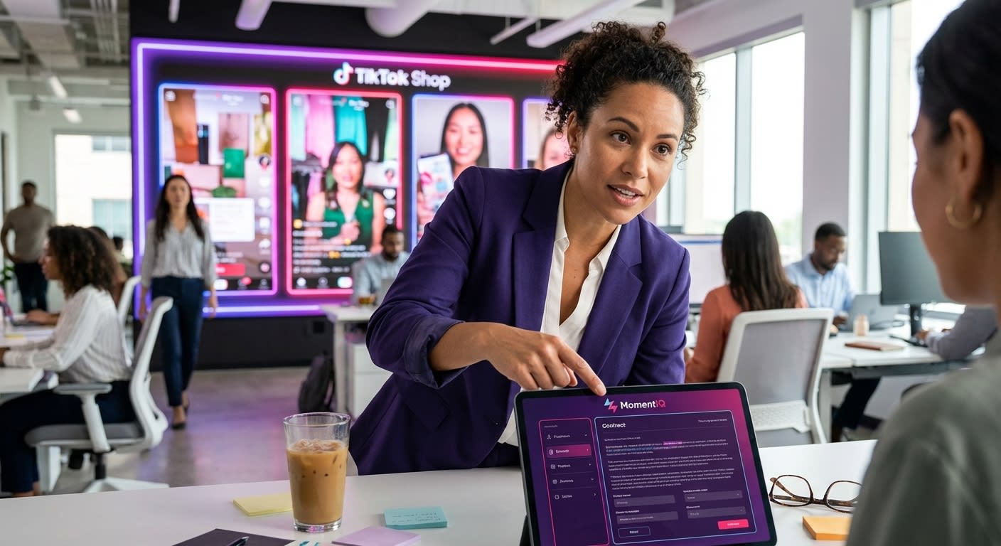 Legal professional reviewing a TikTok Shop creator contract ensuring IP protection