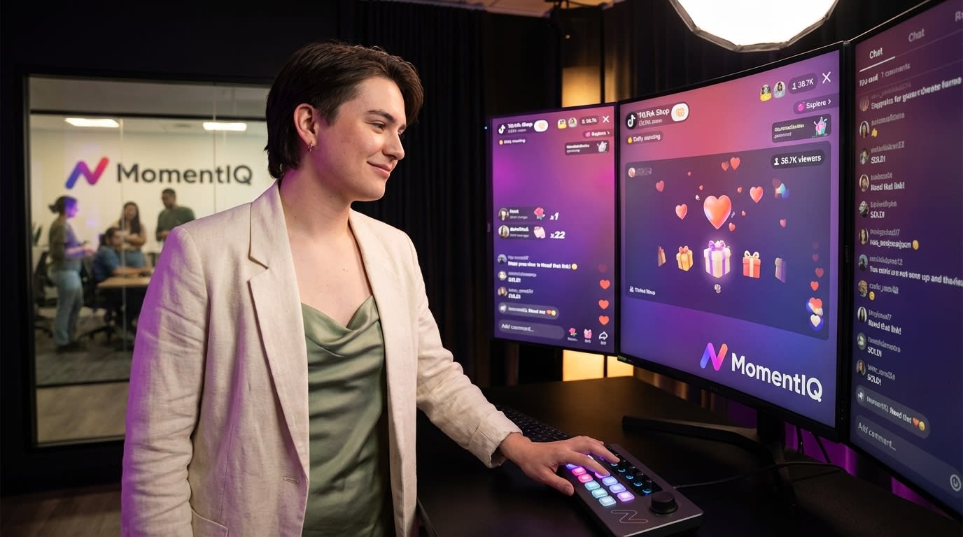 Aspirational TikTok Shop creator leading successful live streams with high viewer counts