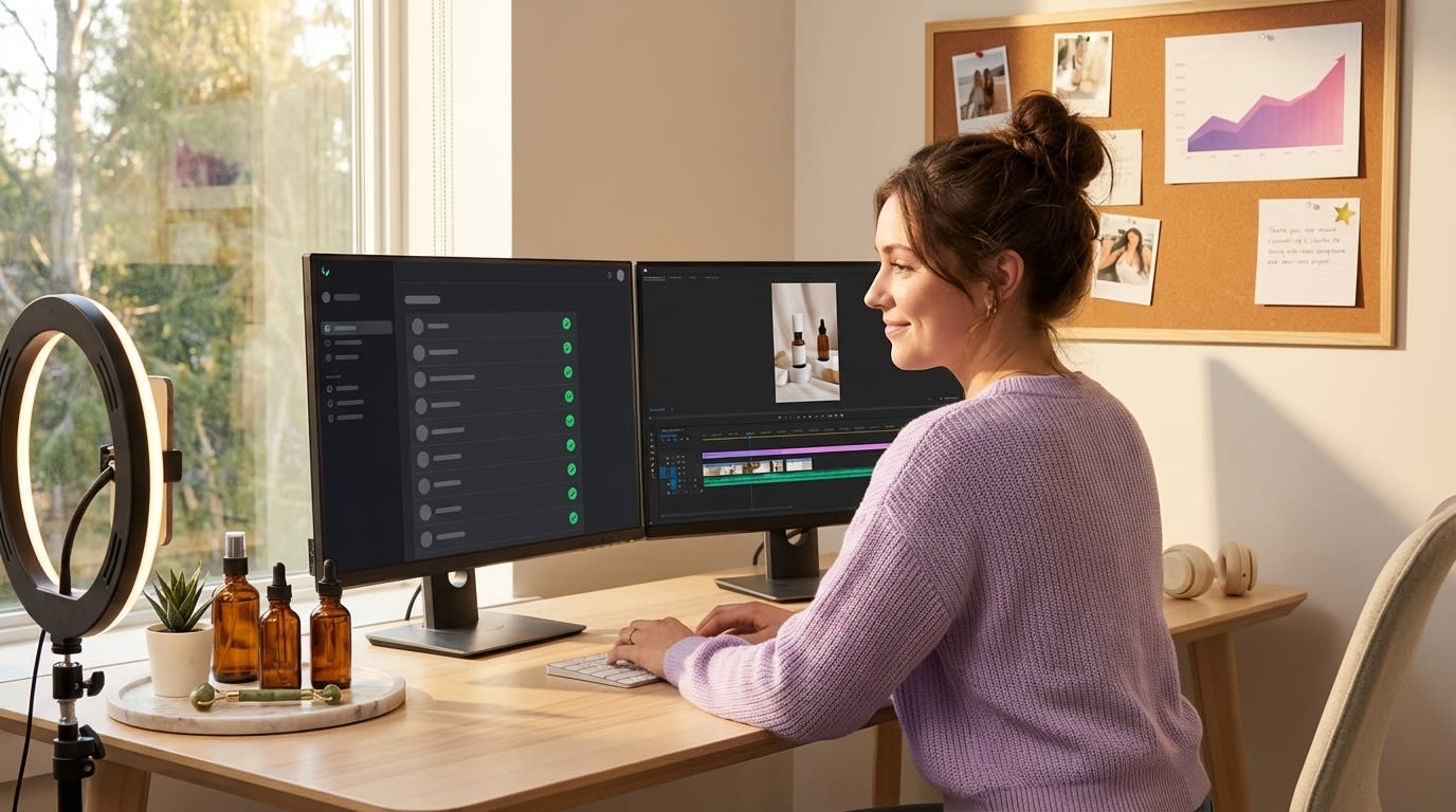 Creator studio with TikTok pixel verification and product video editing for TikTok Shop