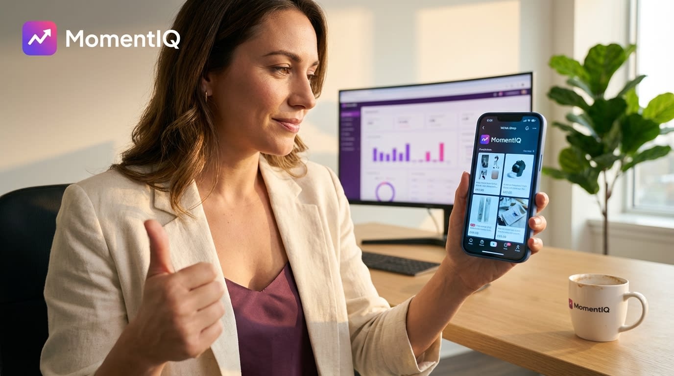 brand manager giving a thumbs up success