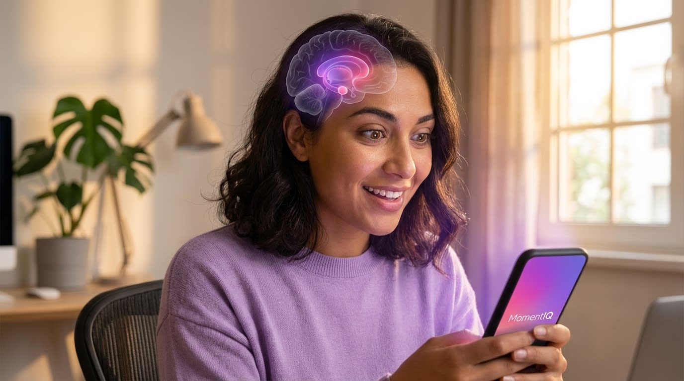 Person deeply engaged, watching a captivating TikTok Shop video, showing the power of storytelling.