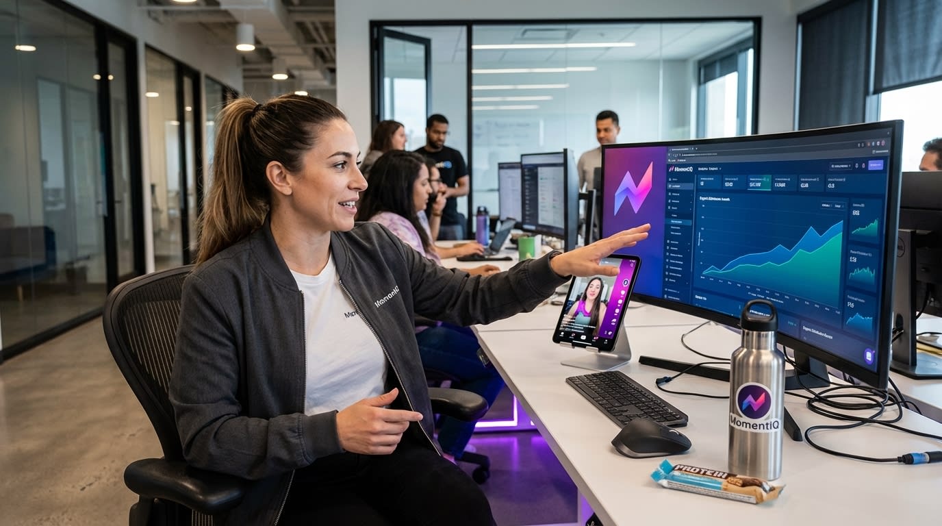 Brand manager reviewing TikTok Shop organic distribution growth on a monitor