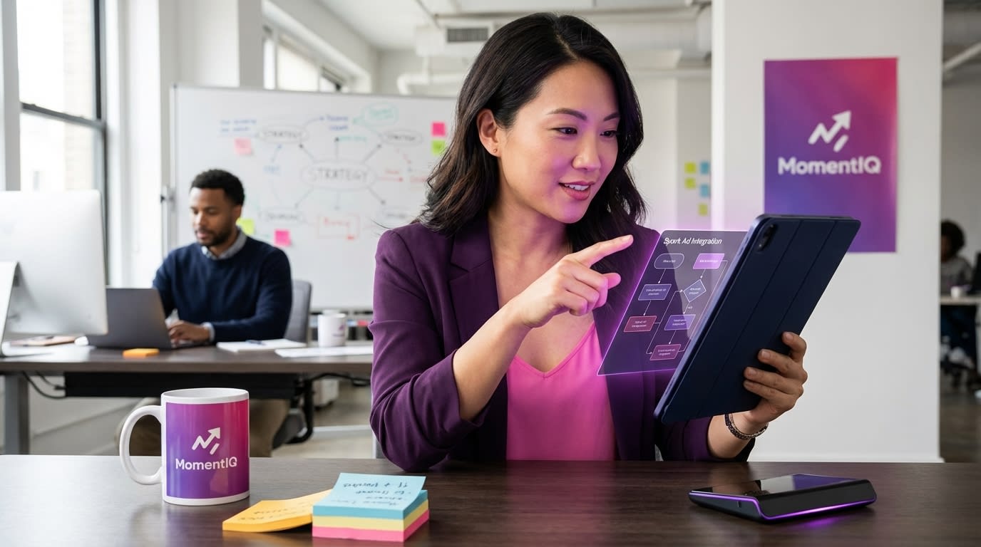 Tablet displaying an organized TikTok Shop content repurposing workflow diagram for systematic growth.