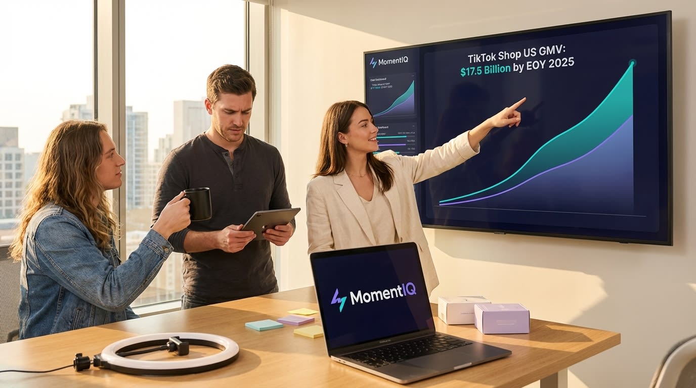 dtc brand team reviewing tiktok shop gmv