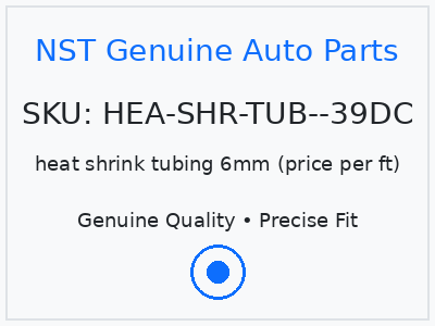 heat shrink tubing 6mm (price per ft)