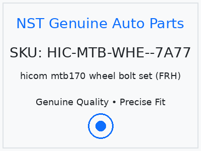 hicom mtb170 wheel bolt set (FRH)
