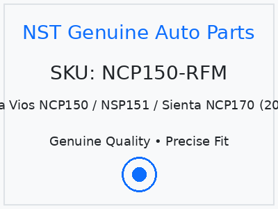 Toyota Vios NCP150 / NSP151 / Sienta NCP170 (2013-2017) Radiator Fan Motor (OEM 16363-0Y040)