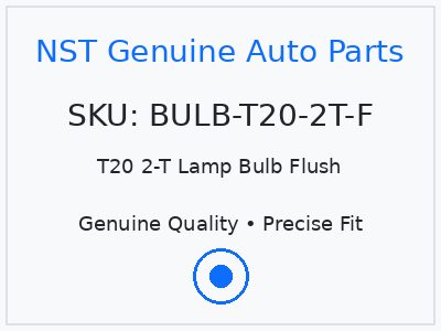 T20 2-T Lamp Bulb Flush