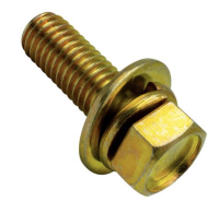 M8 x 30mm HEX Set Screw Sems Flat Washer