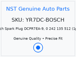 Bosch Spark Plug DCPR7EA-9, 0 242 135 512 (1pcs)