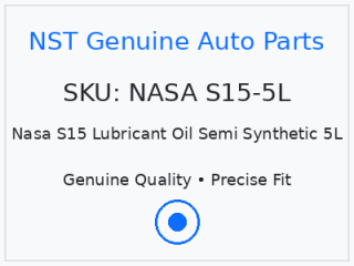 Nasa S15 Lubricant Oil Semi Synthetic 5L