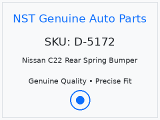 Nissan C22 Rear Spring Bumper