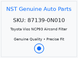Toyota Vios NCP93 Aircond Filter
