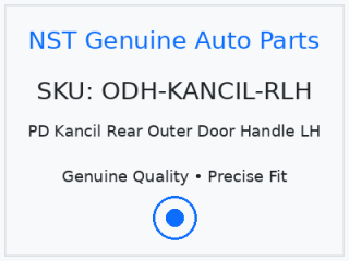 PD Kancil Rear Outer Door Handle LH