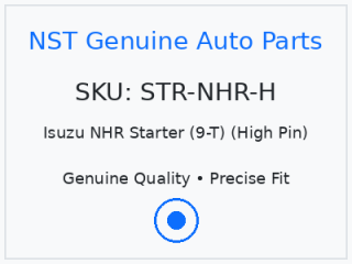 Isuzu NHR Starter (9-T) (High Pin)
