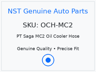 PT Saga MC2 Oil Cooler Hose