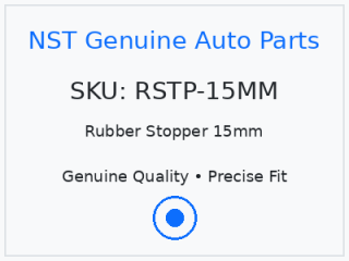 Rubber Stopper 15mm