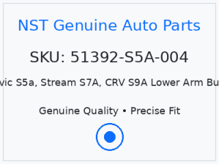 HD Civic S5a, Stream S7A, CRV S9A Lower Arm Bush (S)