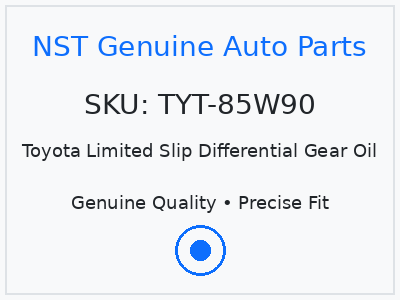 Toyota Limited Slip Differential Gear Oil