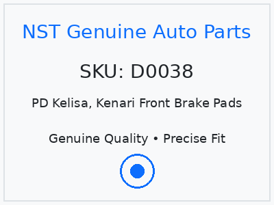 PD Kelisa, Kenari Front Brake Pads