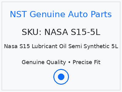 Nasa S15 Lubricant Oil Semi Synthetic 5L