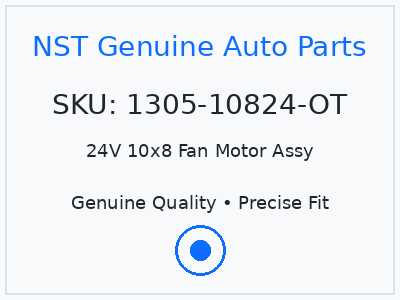 24V 10x8 Fan Motor Assy