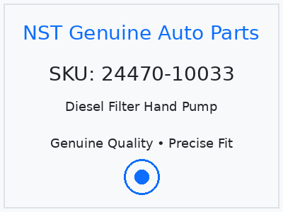 Diesel Filter Hand Pump
