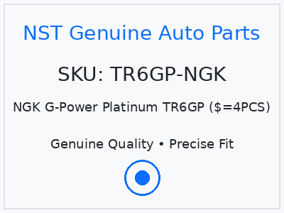 NGK G-Power Platinum TR6GP ($=4PCS)