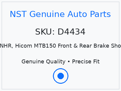 Isuzu NHR, Hicom MTB150 Front & Rear Brake Shoe (SET)
