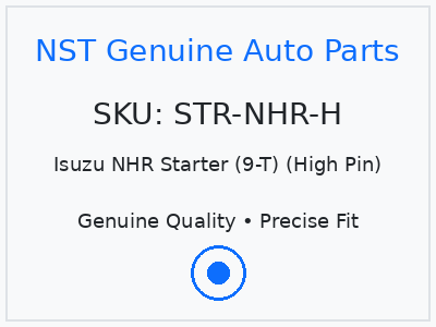 Isuzu NHR Starter (9-T) (High Pin)