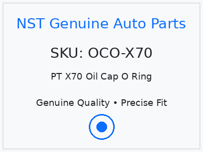 PT X70 Oil Cap O Ring Silicon