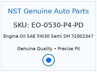 Engine Oil SAE 5W30 Semi SM 72002347