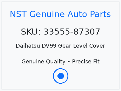 Daihatsu DV99 Gear Level Cover
