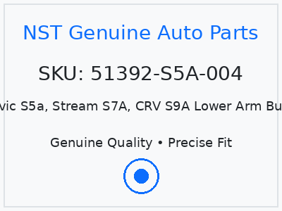 HD Civic S5a, Stream S7A, CRV S9A Lower Arm Bush (S)
