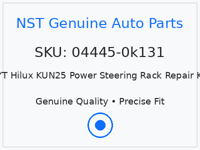 TYT Hilux KUN25 Power Steering Rack Repair Kit