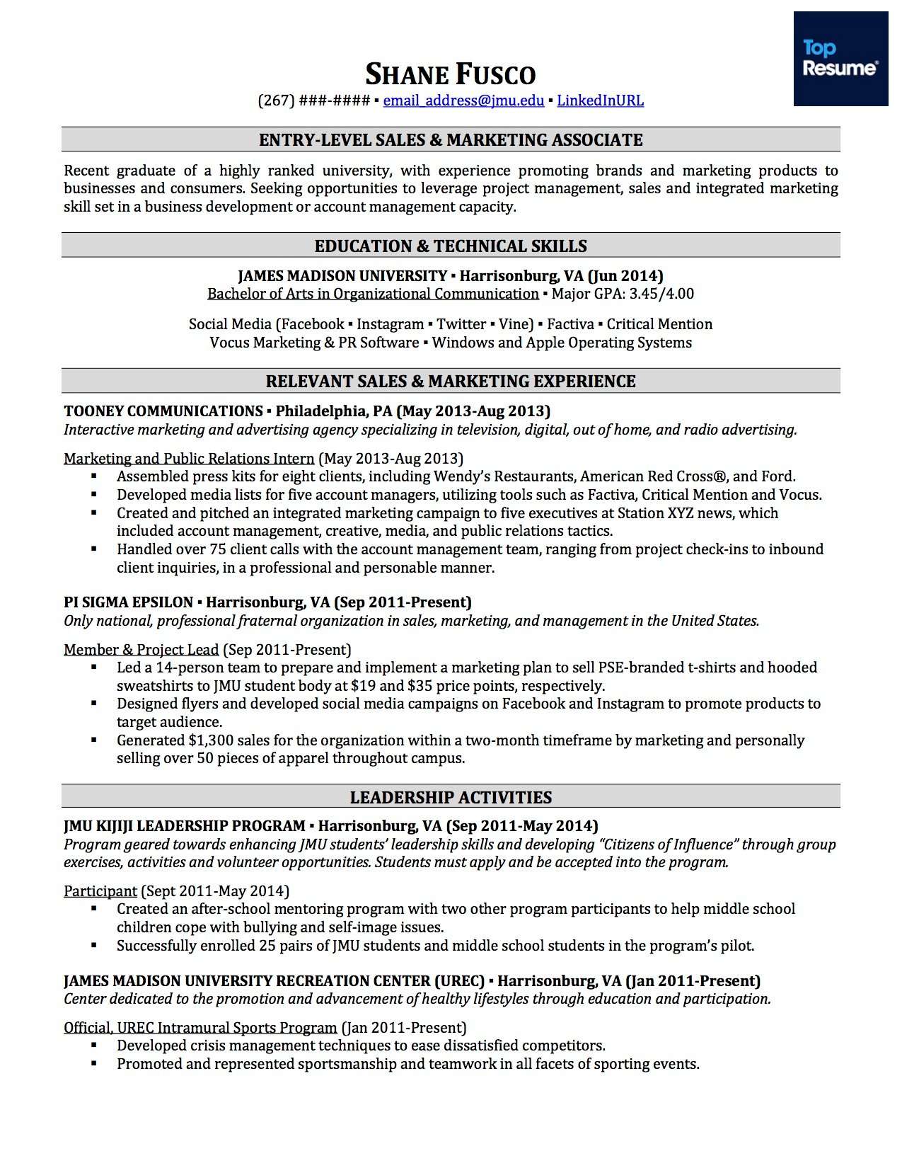 resume formats types