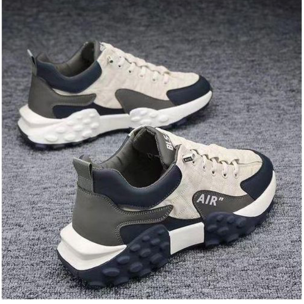 Men's White PU Leather Ankle Sneakers - Casual Sport Shoes