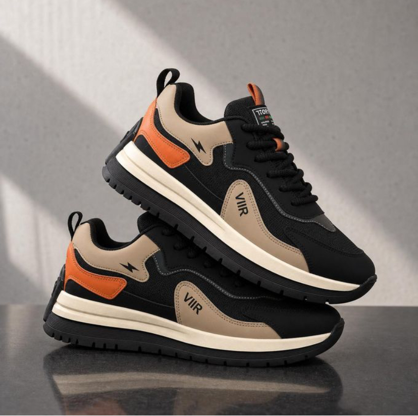 Mens fashionable casual shoes Running Sneakers-White