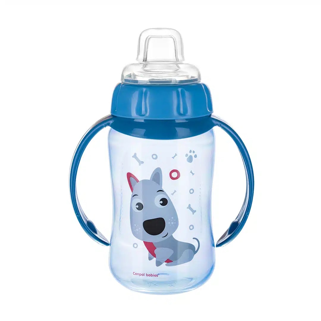 Tasse-à-anses-happy-animals-56-512 Bleu-320ml-canpol