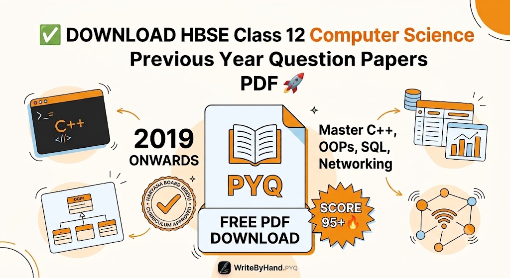 HBSE Class 12 Computer Science Previous Year Question Papers PDF