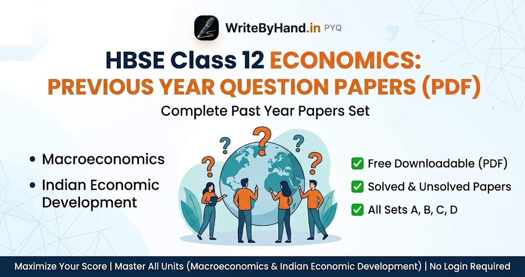 HBSE Class 12 Economics Previous Year Question Papers PDF