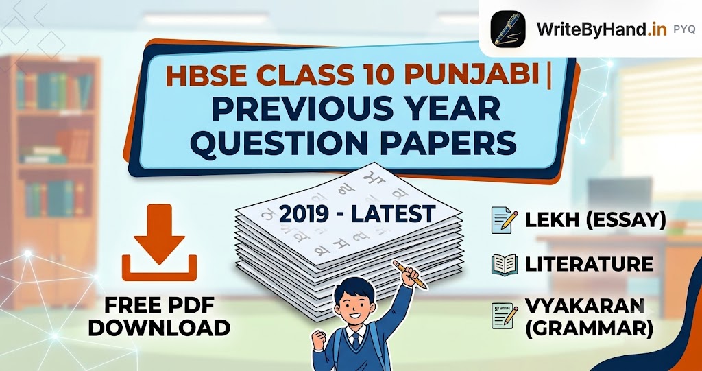 HBSE Class 10 Punjabi Previous Year Question Papers PDF