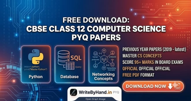 CBSE Class 12 Computer Science Previous Year Question Papers PDF