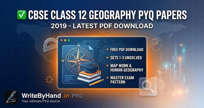 CBSE Class 12 Geography Previous Year Question Papers PDF