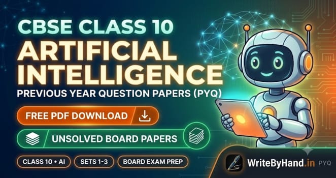 CBSE Class 10 Artificial Intelligence Previous Year Question Papers PDF