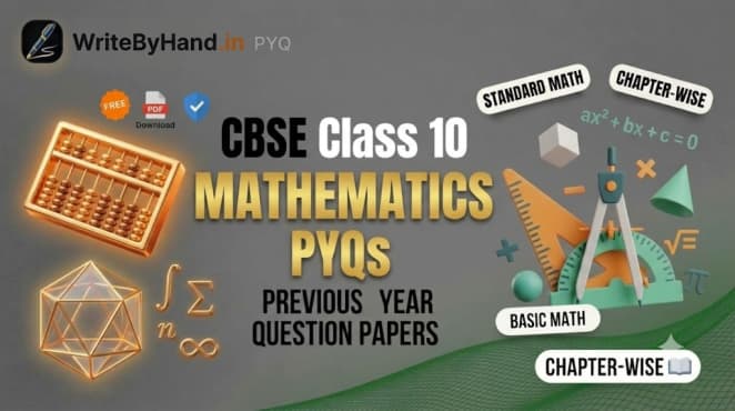 CBSE Class 10 Maths Previous Year Question Papers PDF