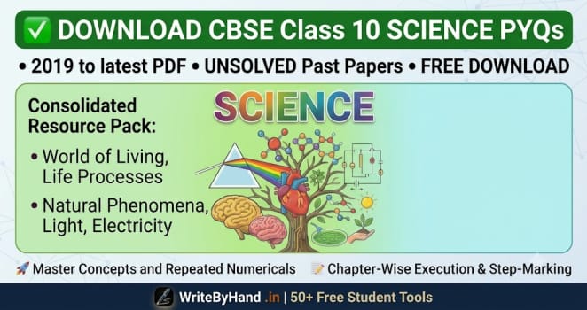 Download CBSE Class 10 Science Previous Year Question Papers (Up to ...