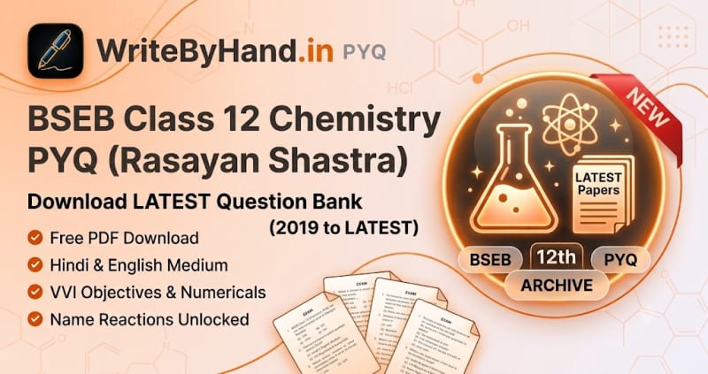 BSEB Class 12 Chemistry Previous Year Question Papers PDF Download